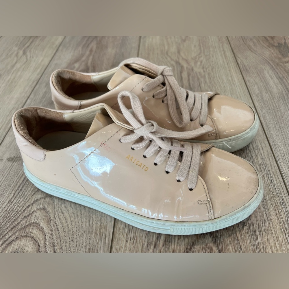 PINK Axel Arigato Women's Cap-Toe Leather Sneakers All Pink Size 6 1/2 US